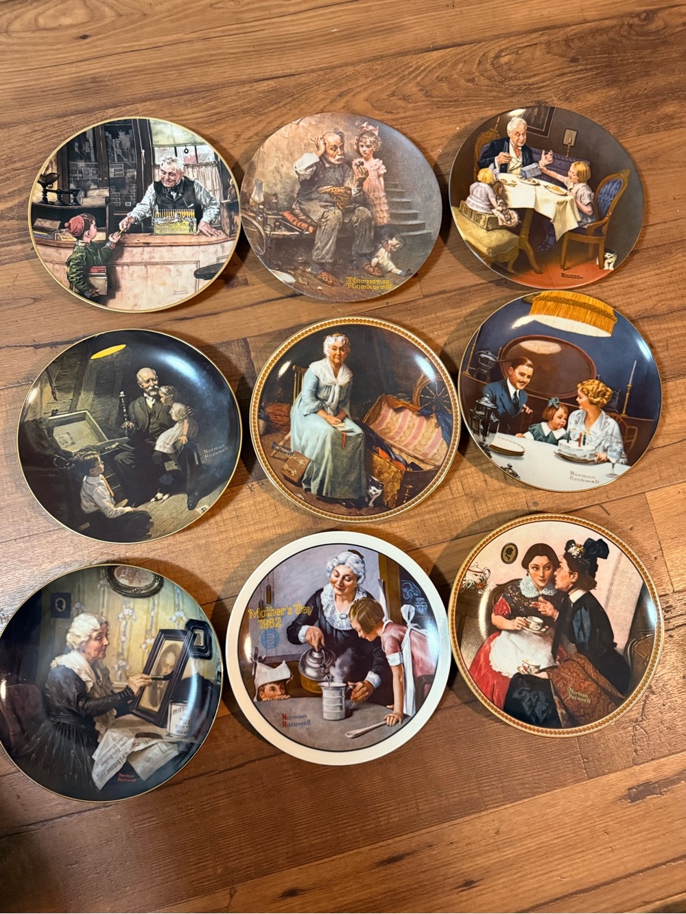 Norman Rockwell Decorative Dinner Plates